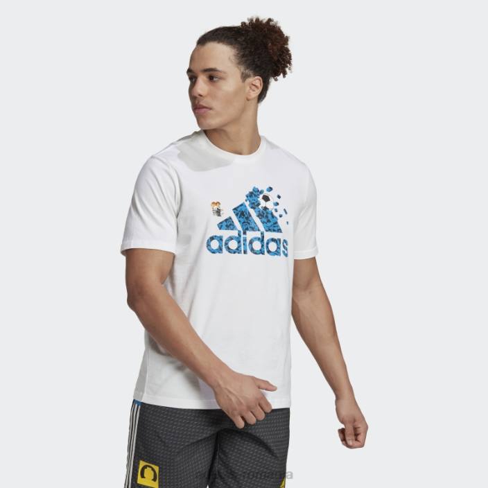 Adidas tricou grafic de fotbal x lego alb fierbinte unisex alb 2JBN20258