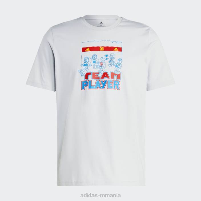 Adidas tricou grafic de fotbal x lego gri unisex gri 2JBN20398