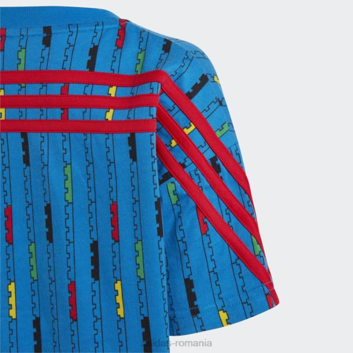 Adidas tricou șoc albastru fashion x clasic lego unisex soc albastru/rosu 2JBN18415
