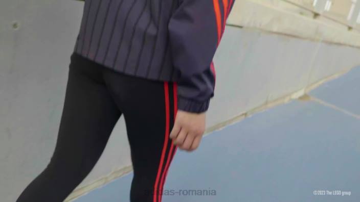 Adidas tricou roșu x clasic lego fierbinte unisex roșu/albastru șoc 2JBN25003