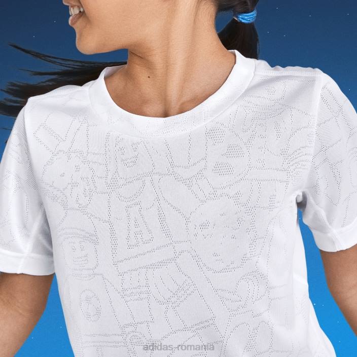 Adidas tricou x lego play alb fierbinte unisex alb 2JBN18937