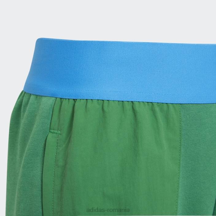 Adidas verde x pantaloni scurți clasici lego fierbinți unisex verde/negru/albastru 2JBN19028