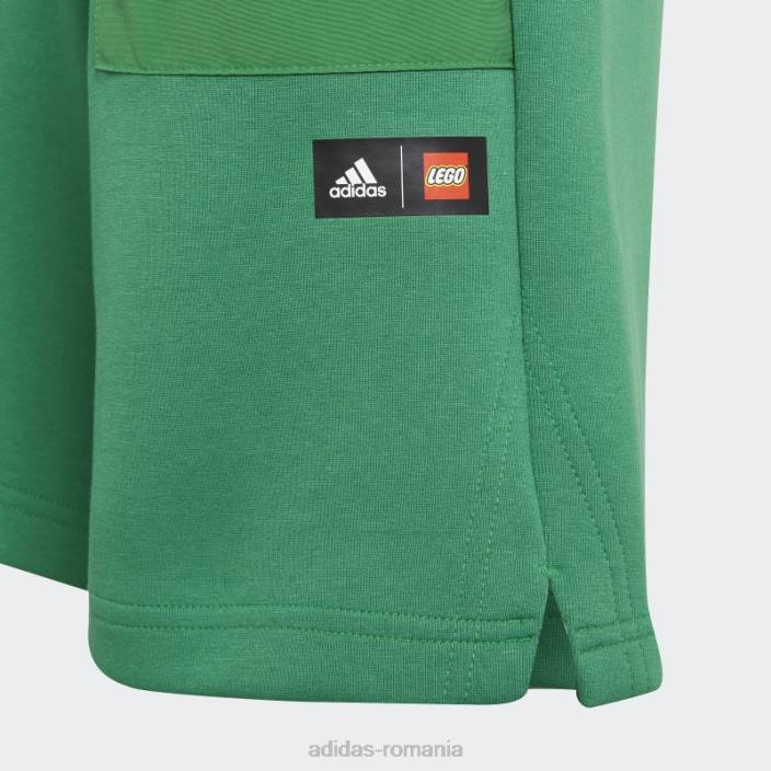 Adidas verde x pantaloni scurți clasici lego fierbinți unisex verde/negru/albastru 2JBN19028