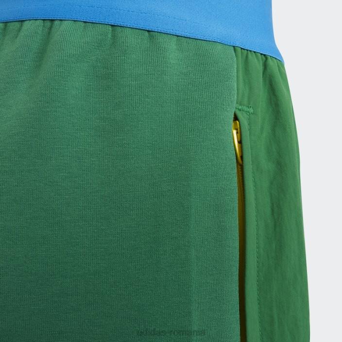 Adidas verde x pantaloni scurți clasici lego fierbinți unisex verde/negru/albastru 2JBN19028