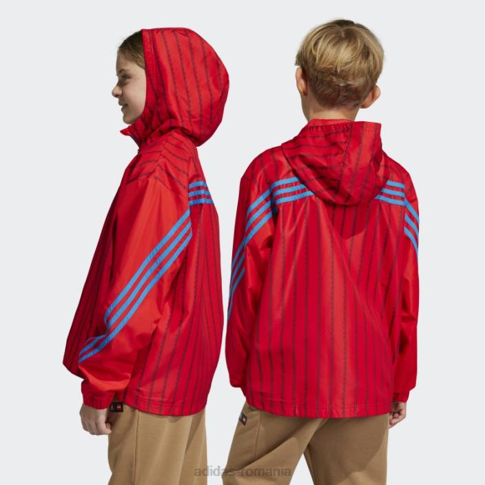 Adidas x classic lego windbreaker red fashion unisex rosu albastru 2JBN18693