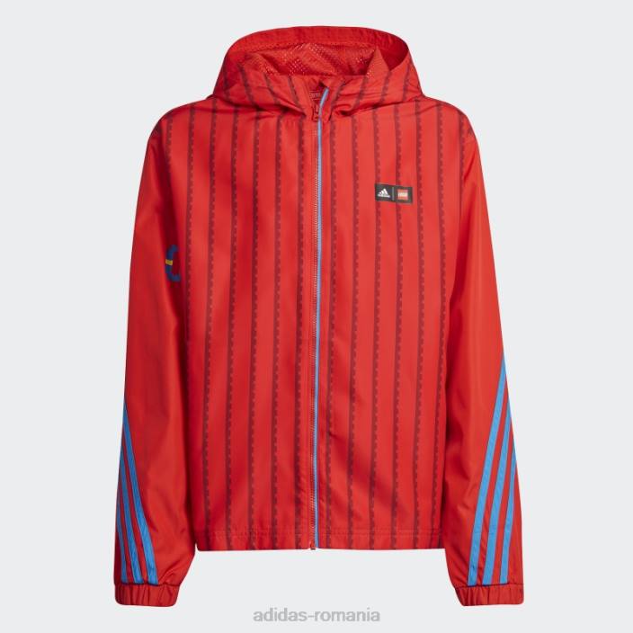 Adidas x classic lego windbreaker red fashion unisex rosu albastru 2JBN18693