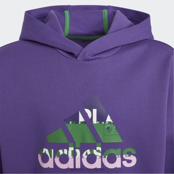 Adidas x classic legohoodie fashion violet ascuțit unisex violet/verde ascuțit 2JBN12010