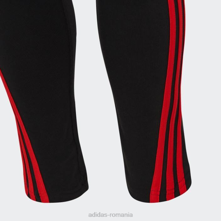 Adidas x colanti clasici lego negru fierbinte unisex negru/rosu 2JBN11606