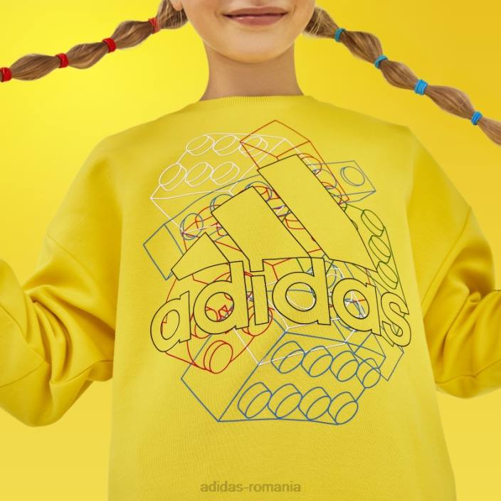Adidas x hanorac clasic lego galben fierbinte unisex galben/negru 2JBN19096