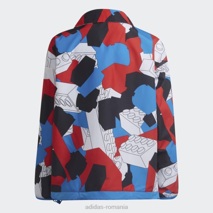 Adidas x jacket lego clasic cu jumătate de fermoar alb fierbinte unisex alb/rosu/albastru/negru 2JBN18988