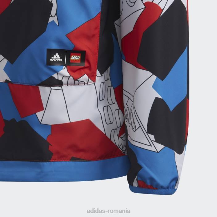 Adidas x jacket lego clasic cu jumătate de fermoar alb fierbinte unisex alb/rosu/albastru/negru 2JBN18988