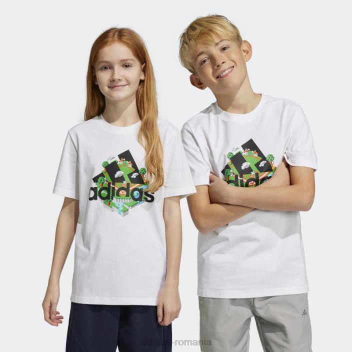 Adidas x lego graphic tee fashion alb unisex alb 2JBN11633