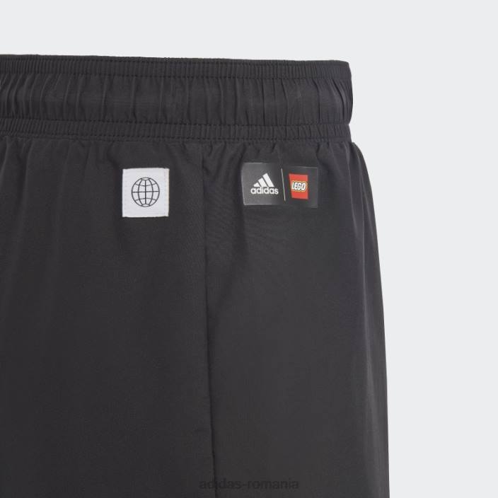 Adidas x lego pantaloni scurți de baie negru fashion unisex alb negru 2JBN18796