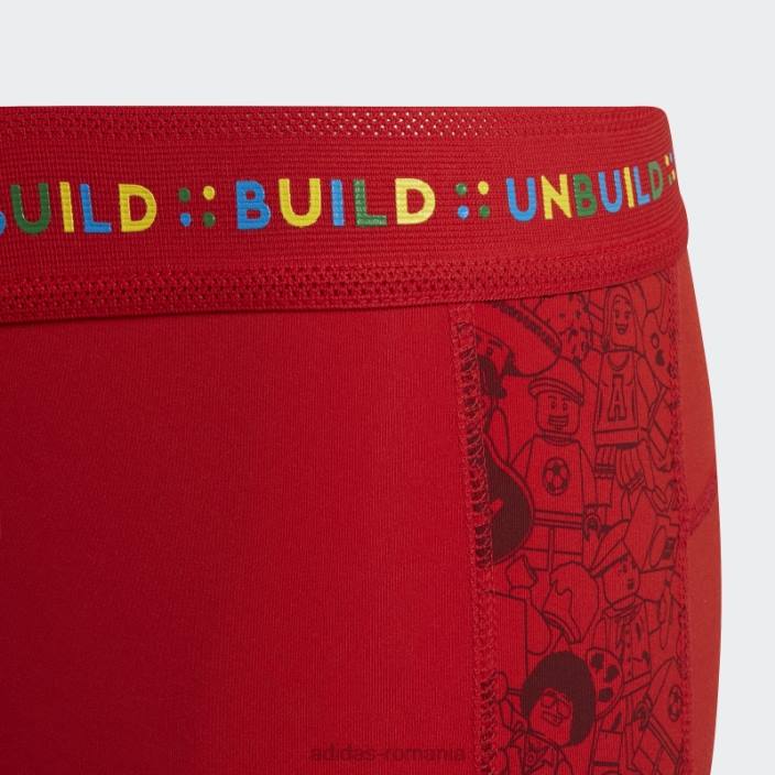 Adidas x lego play dresuri scurte roșii unisex roșu 2JBN19011