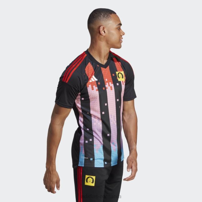 Adidas x lego tiro away tricou negru fierbinte unisex negru/portocaliu îndrăzneț 2JBN6172