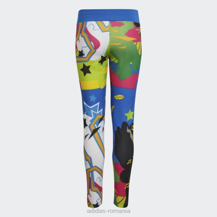 Adidas x lego vidiyo colanti albastru fierbinte unisex albastru/auriu/galben 2JBN18908