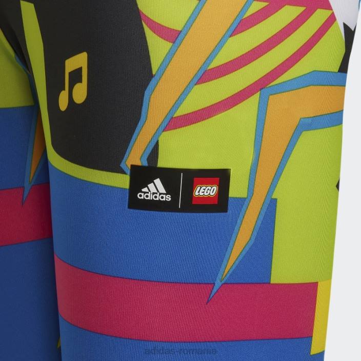 Adidas x lego vidiyo colanti albastru fierbinte unisex albastru/auriu/galben 2JBN18908