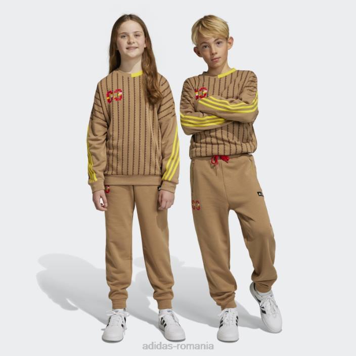 Adidas x pantaloni clasici lego carton fashion unisex carton/galben 2JBN3316