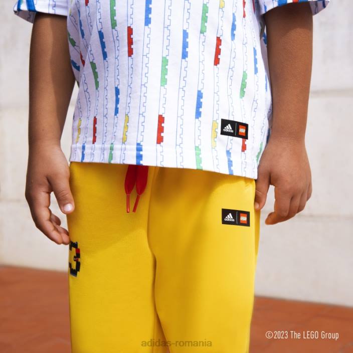 Adidas x pantaloni de jogging lego clasici fashion galbeni unisex galben rosu 2JBN18558