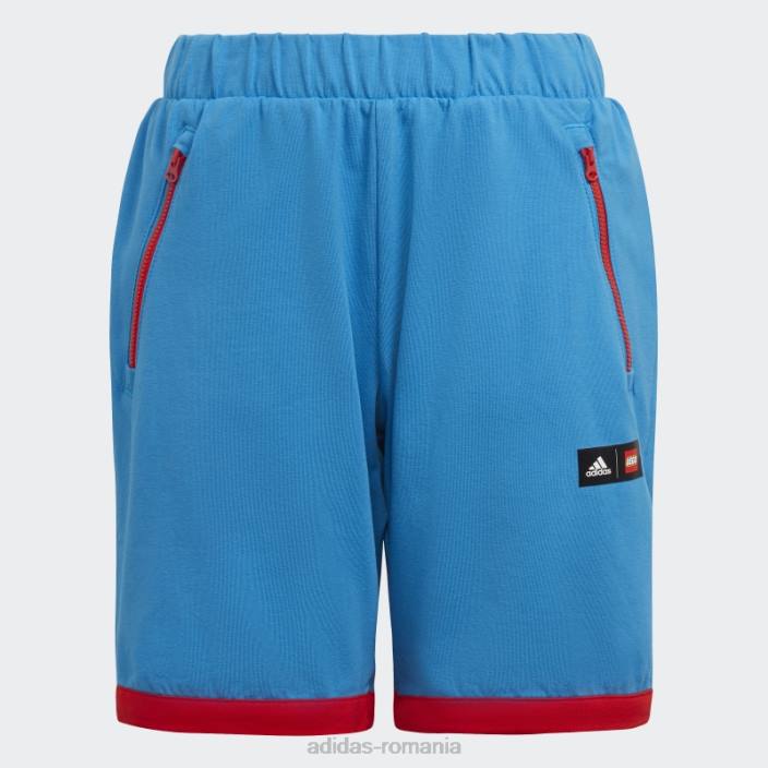 Adidas x pantaloni scurți clasici lego fashion blue unisex albastru rosu 2JBN25208