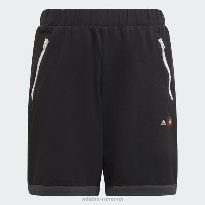 Adidas x pantaloni scurți clasici lego negri unisex negru/carbon/alb 2JBN25172