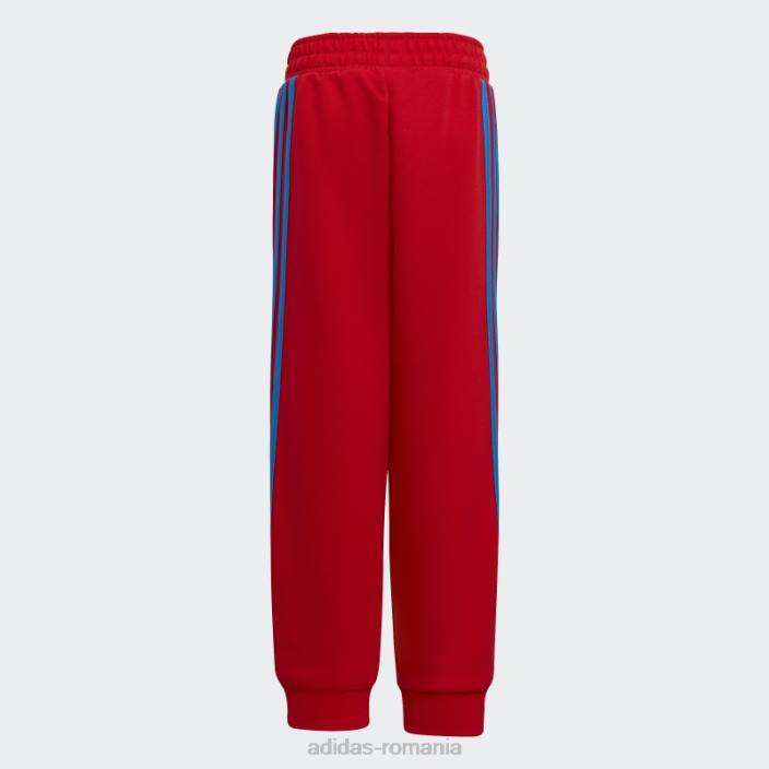 Adidas x set clasic de hanorac și pantaloni lego crew red hot unisex rosu albastru 2JBN11960