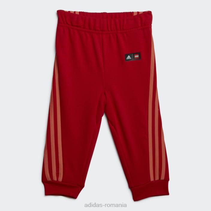 Adidas x set de jachetă și pantaloni lego clasic, roșu fierbinte unisex Coral rosu 2JBN18685