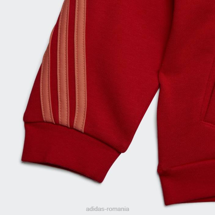Adidas x set de jachetă și pantaloni lego clasic, roșu fierbinte unisex Coral rosu 2JBN18685