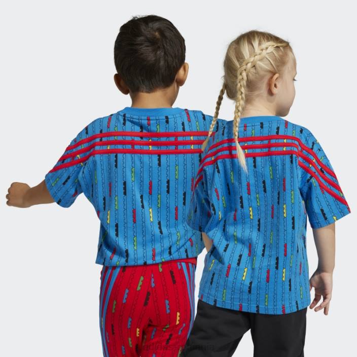 Adidas x tricou clasic lego hot shock albastru unisex soc albastru/rosu 2JBN3358