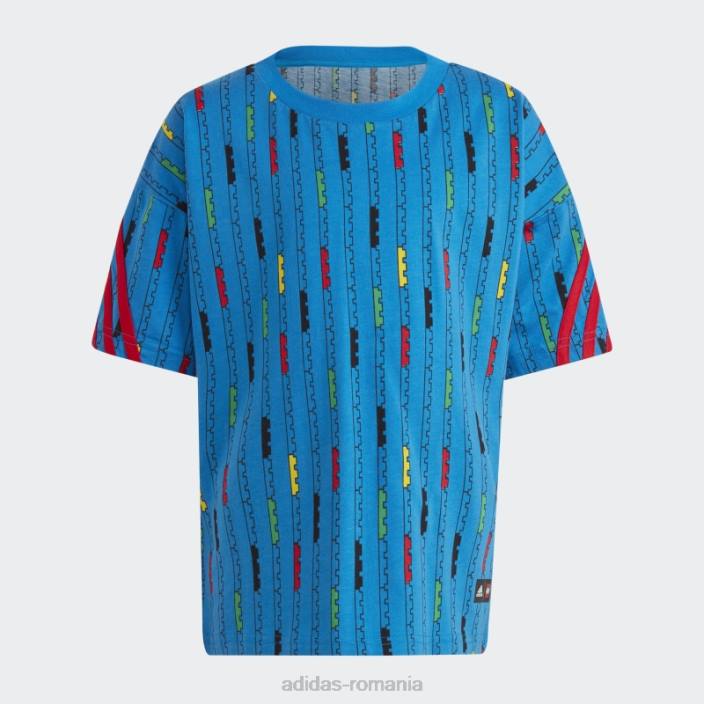 Adidas x tricou clasic lego hot shock albastru unisex soc albastru/rosu 2JBN3358