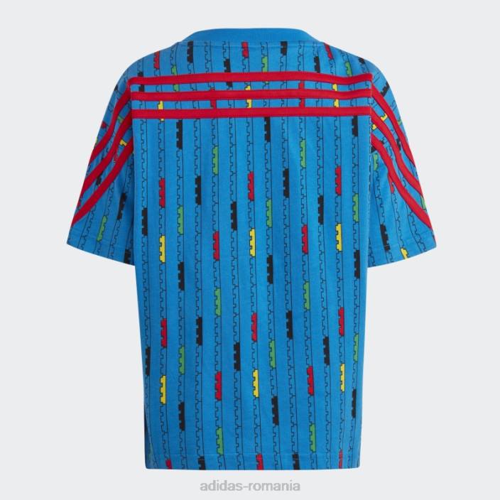 Adidas x tricou clasic lego hot shock albastru unisex soc albastru/rosu 2JBN3358