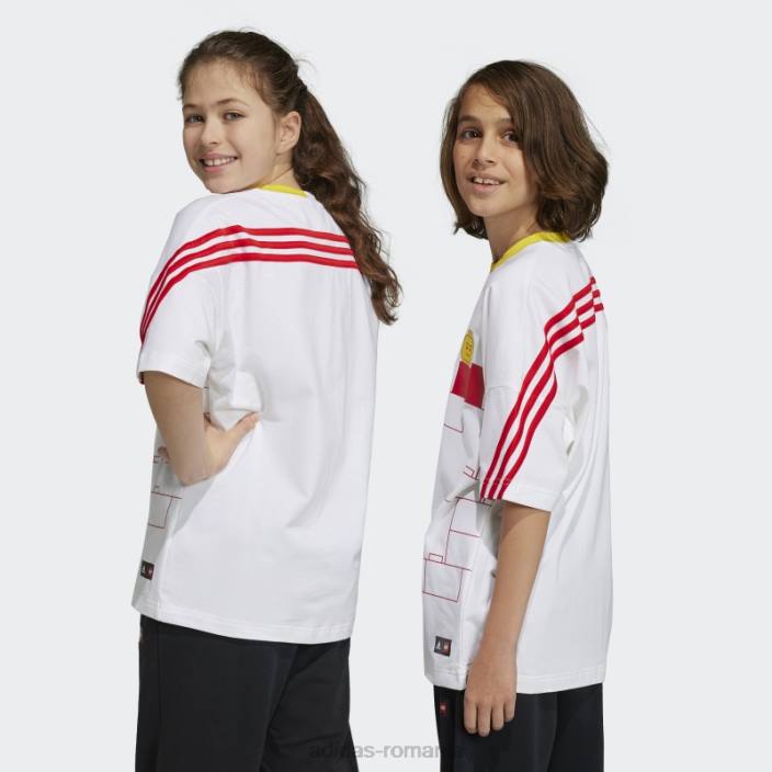 Adidas x tricou lego clasic alb unisex alb roșu 2JBN18676