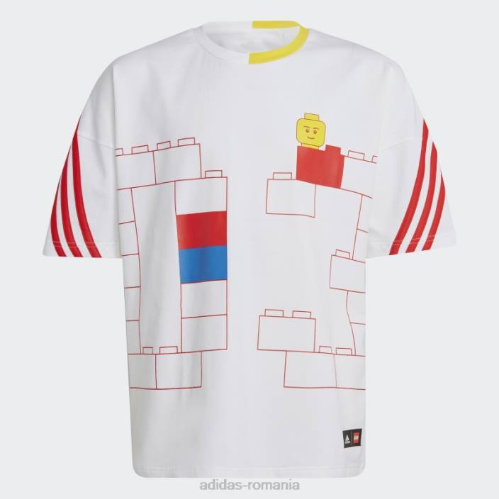Adidas x tricou lego clasic alb unisex alb roșu 2JBN18676
