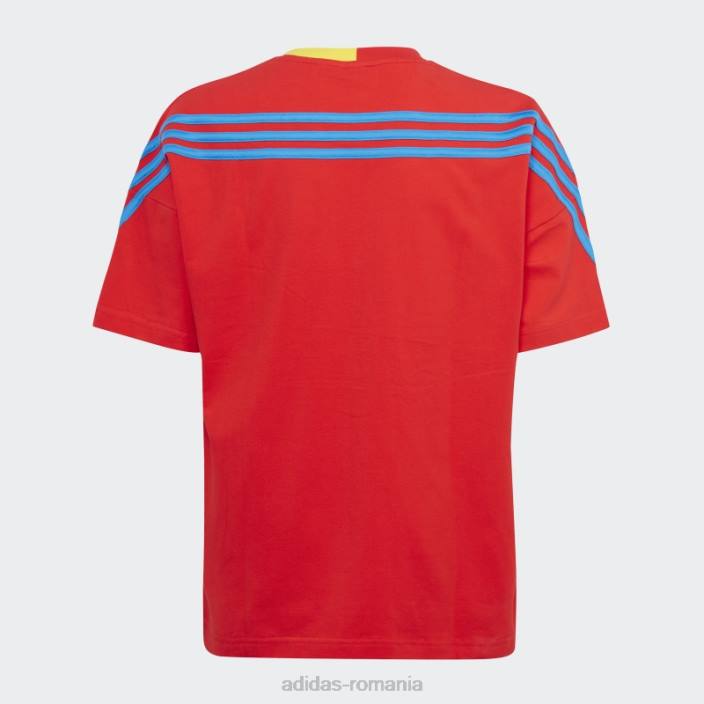 Adidas x tricou lego clasic roșu fierbinte unisex roșu/albastru șoc 2JBN11608