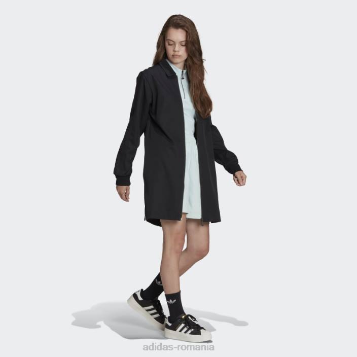 Adidas cămașă rochie croită adicolor contempo neagră (neutru de gen) unisex negru 2JBN14621