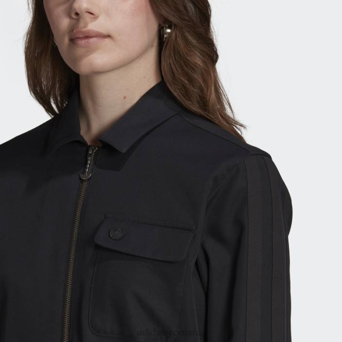 Adidas cămașă rochie croită adicolor contempo neagră (neutru de gen) unisex negru 2JBN14621