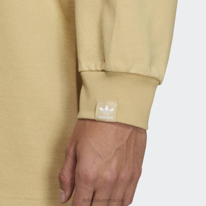 Adidas cântec bej neclar pentru tricou adidas cu mânecă lungă unisex bej cețos 2JBN1089