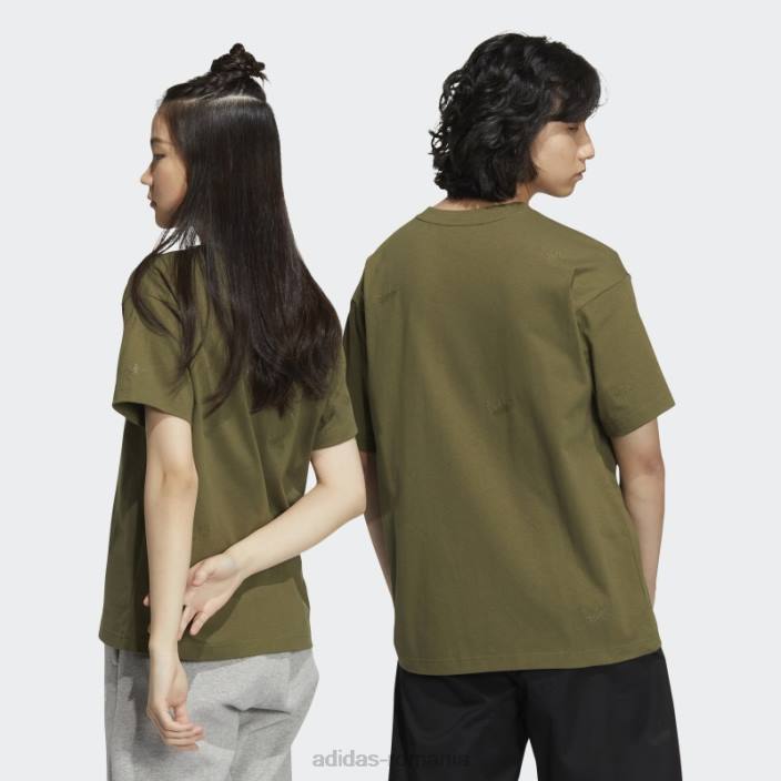 Adidas exterior scatter tee olive unisex măsline 2JBN1591