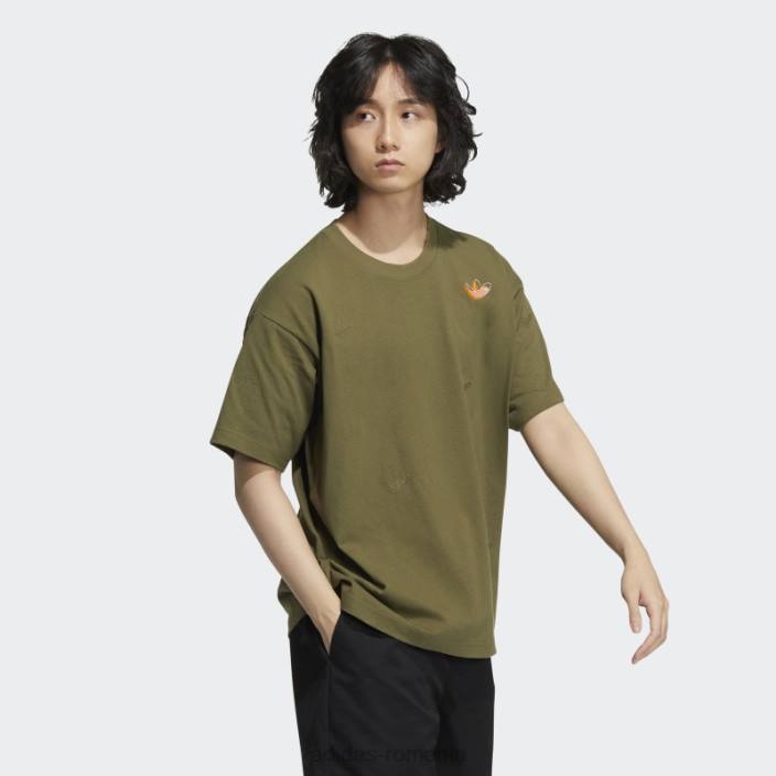 Adidas exterior scatter tee olive unisex măsline 2JBN1591