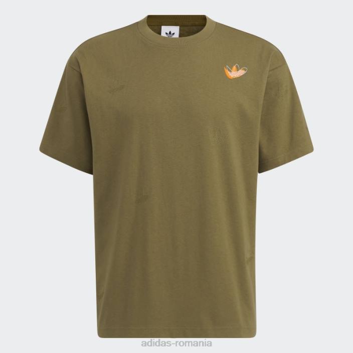 Adidas exterior scatter tee olive unisex măsline 2JBN1591