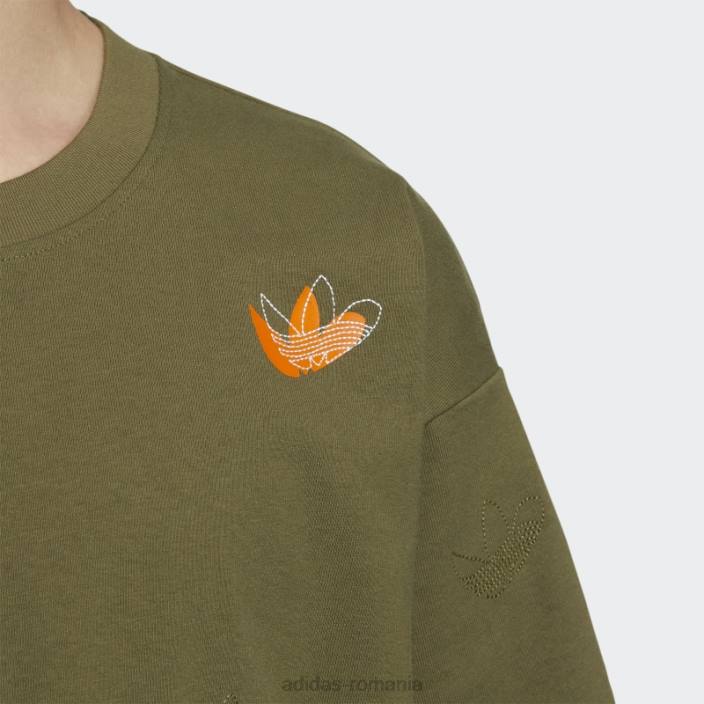 Adidas exterior scatter tee olive unisex măsline 2JBN1591