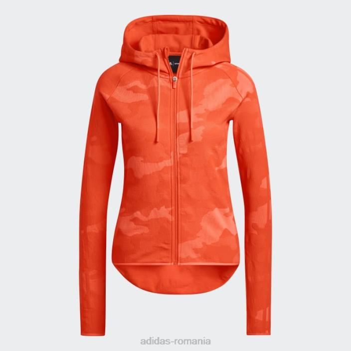 Adidas hanorac adidas cu fermoar tricot camo aop unisex aop camo/orange 2JBN1413