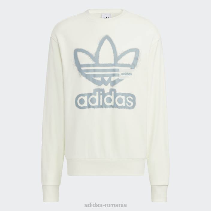 Adidas hanorac alb adicolor crew adidas unisex alb 2JBN1509