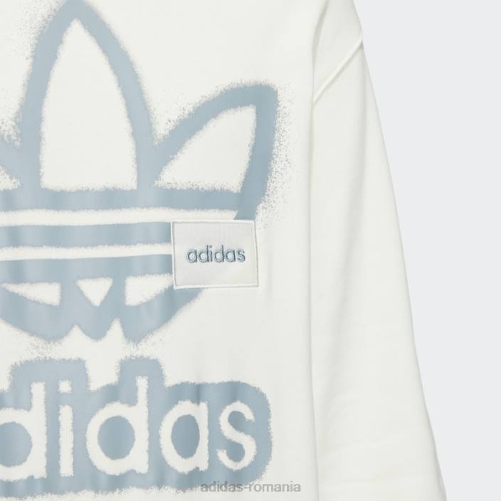 Adidas hanorac alb adicolor crew adidas unisex alb 2JBN1509