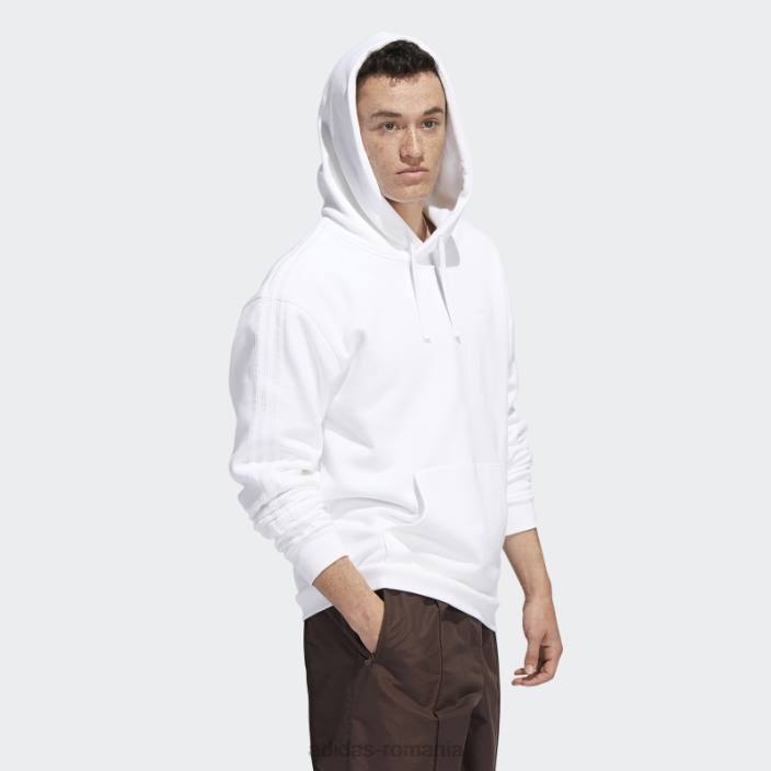 Adidas hanorac alb cu glumă grea (neutru de gen) unisex alb 2JBN1661