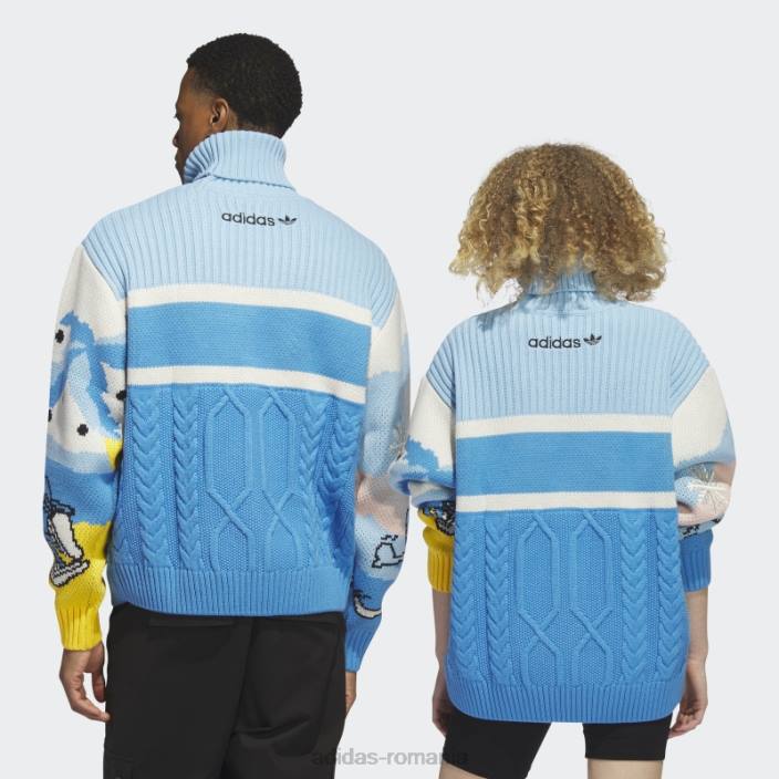 Adidas hanorac alb de craciun (gen neutru) adidas unisex alb/multicolor 2JBN13665