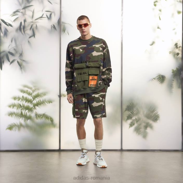 Adidas hanorac crewneck cu buzunar cangur cu imprimeu camo (toate genurile) fashion unisex imprimeu camo 2JBN827