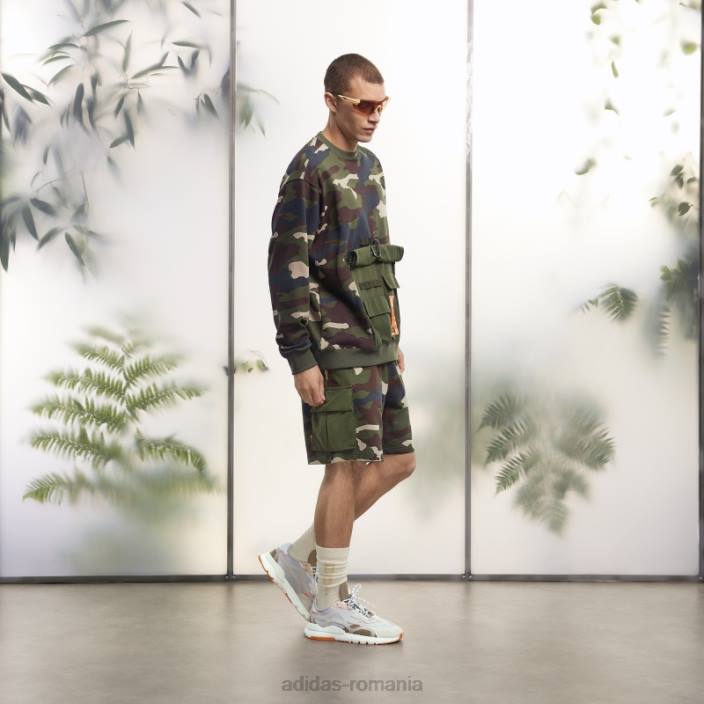 Adidas hanorac crewneck cu buzunar cangur cu imprimeu camo (toate genurile) fashion unisex imprimeu camo 2JBN827