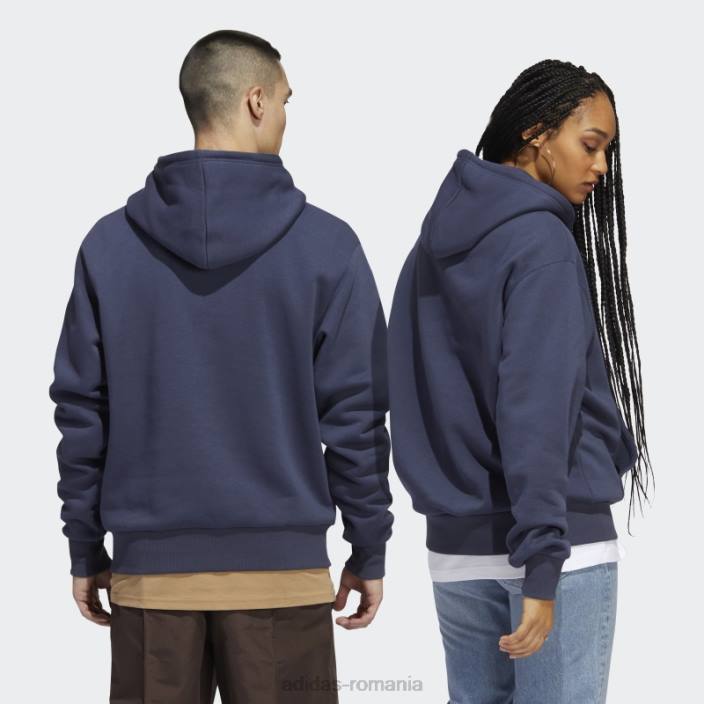Adidas hanorac cu glugă cu mesaje maite steenhoudt bleumarin unisex bleumarin/pirită/roșu victorie 2JBN1475