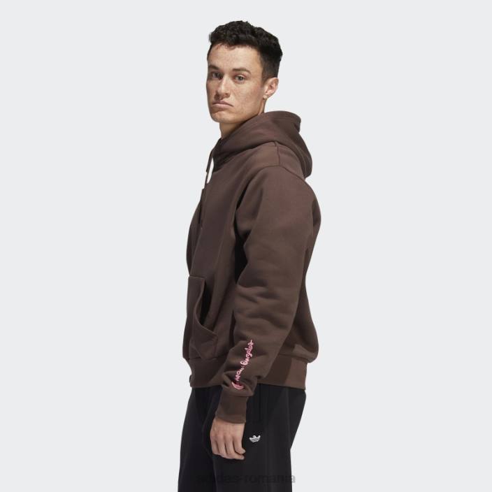 Adidas hanorac maro vopsit cu shmoofoil (neutru de gen) unisex maro/multicolor 2JBN7271